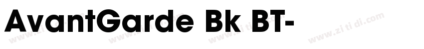 AvantGarde Bk BT字体转换